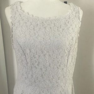 Sleeveless White Dress